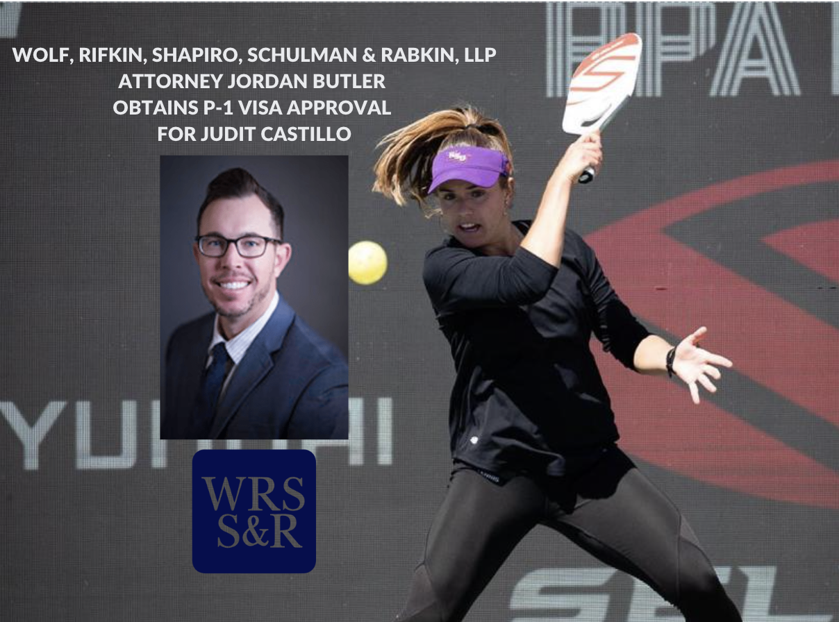 ATTORNEY JORDAN BUTLER OBTAINS P-1 VISA APPROVAL FOR PROFESSIONAL PICKLEBALL PLAYER JUDIT CASTILLO